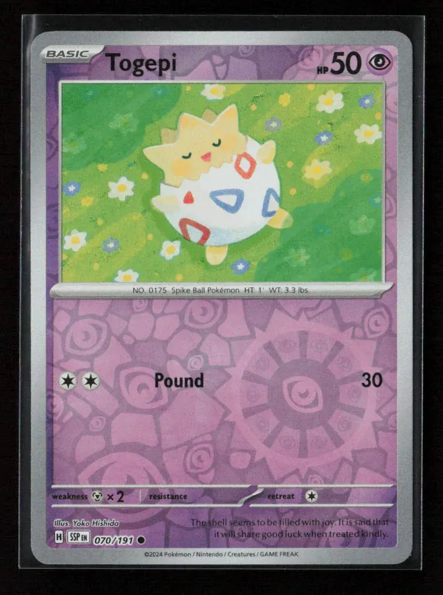 Togepi Common Sv08: Surging Sparks 070/191 Nm 1