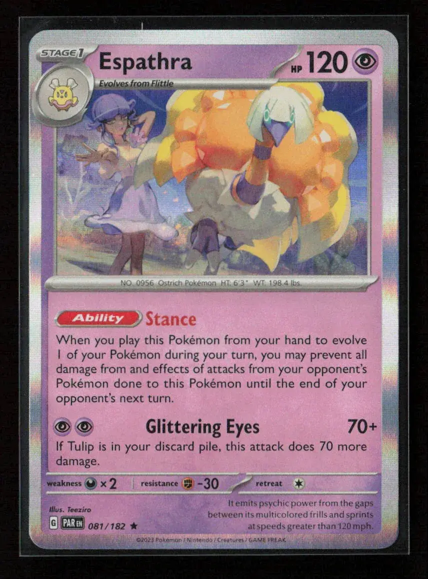 Espathra - Rare Sv04: Paradox Rift 081/182 Nm 1