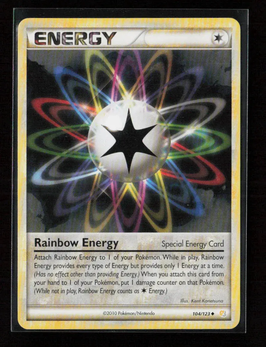 Rainbow Energy Uncommon Heartgold Soulsilver 104/123 Lp 1