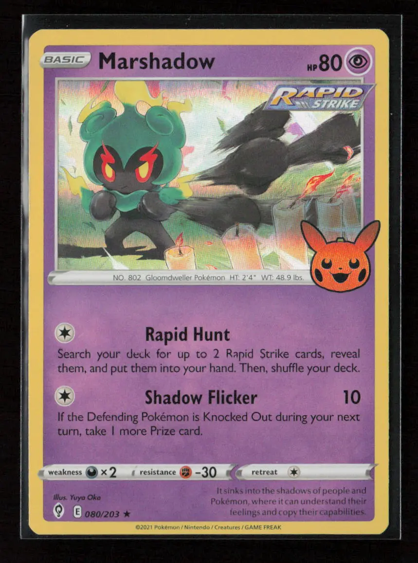 Marshadow Holo Rare Trick Or Trade Booster Bundle 2023 080/203 Nm 1