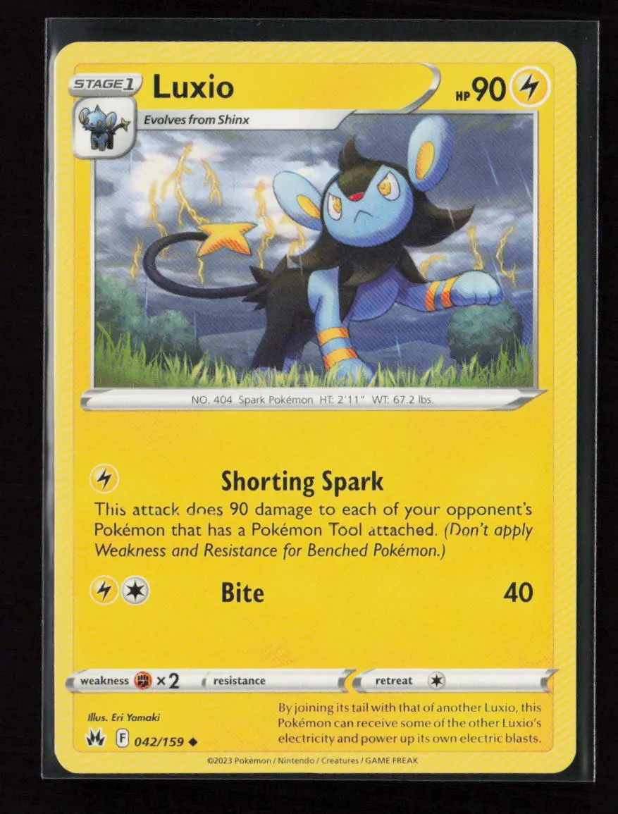 Luxio (42) Uncommon Crown Zenith 042/159 Lp 1