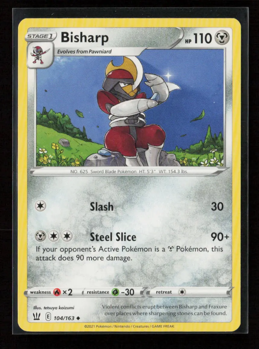 Bisharp Uncommon Swsh05: Battle Styles 104/163 Lp 1