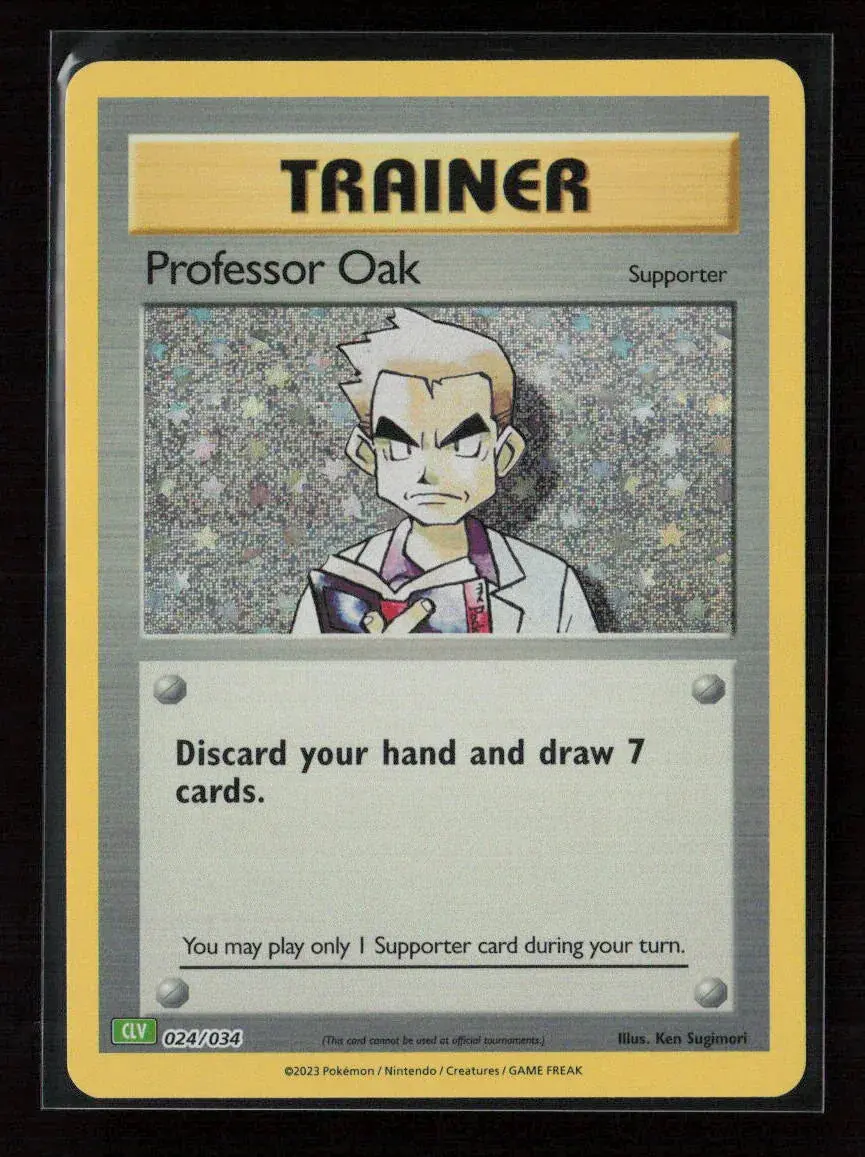 Professor Oak (Clc) Classic Collection Trading Card Game Classic 023/034 Nm 1
