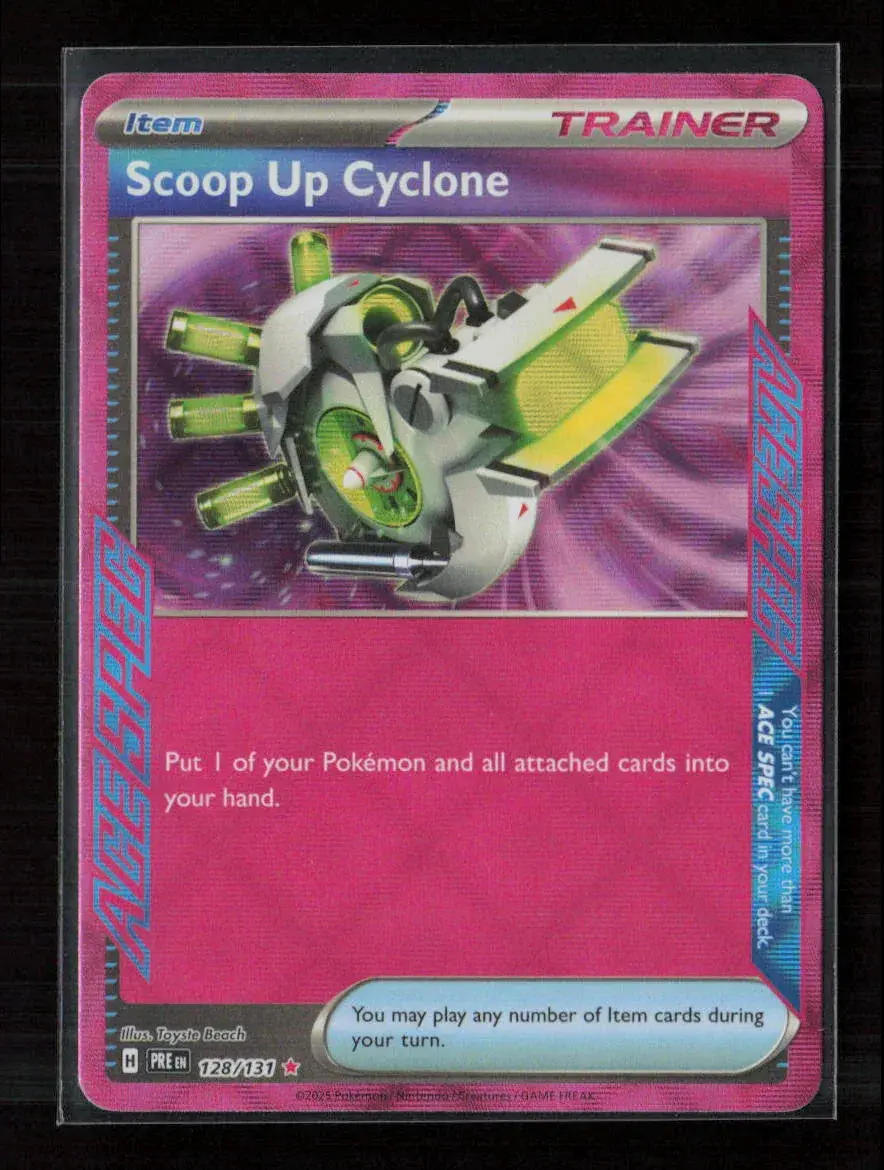 Scoop Up Cyclone Ace Spec Rare Sv: Prismatic Evolutions 128/131 Nm 1