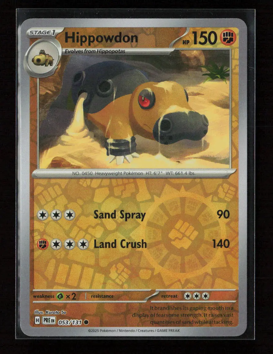 Hippowdon Common Sv: Prismatic Evolutions 053/131 Nm 1