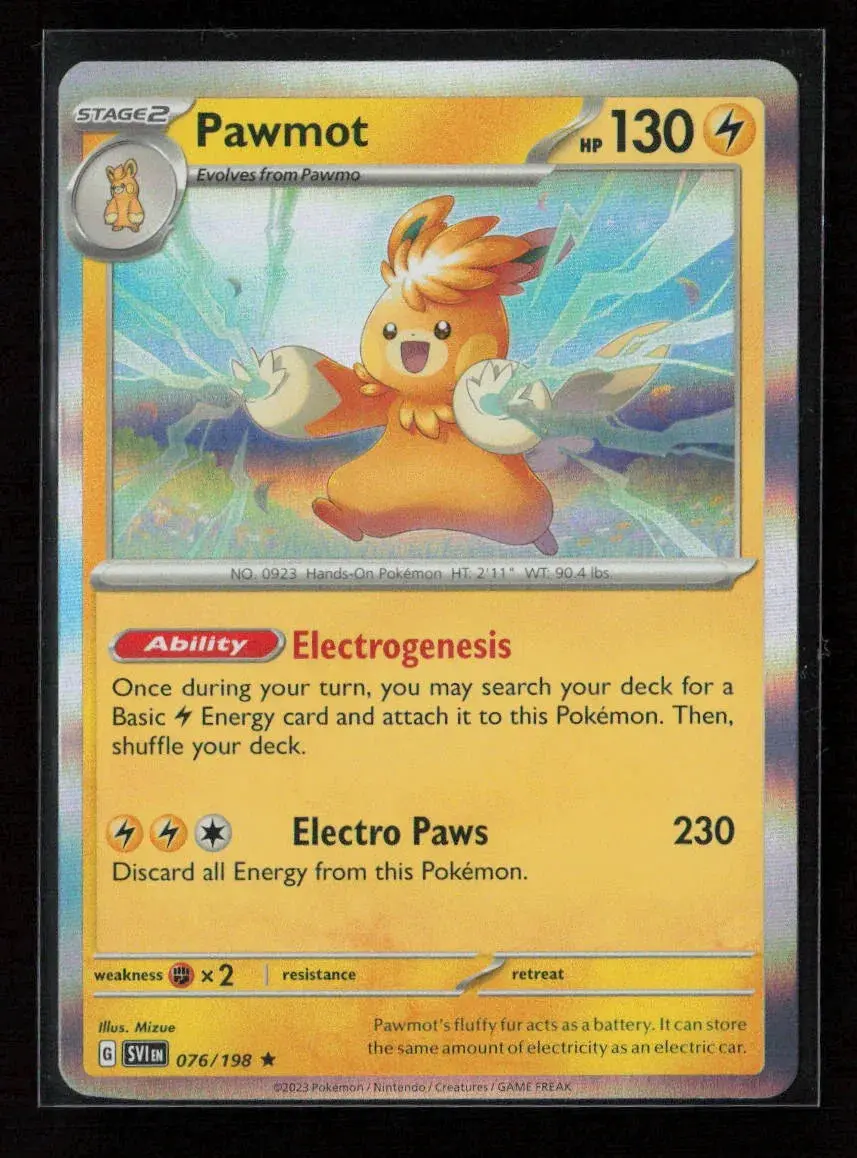 Pawmot Rare Sv01: Scarlet & Violet Base Set 076/198 Nm 1