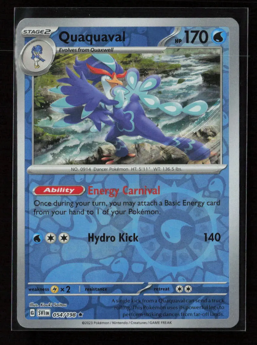 Quaquaval Rare Sv01: Scarlet & Violet Base Set 054/198 Nm 1