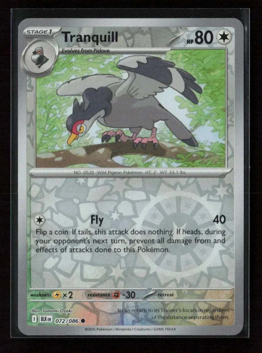 Tranquill Common Sv: Black Bolt 072/086 Nm 1