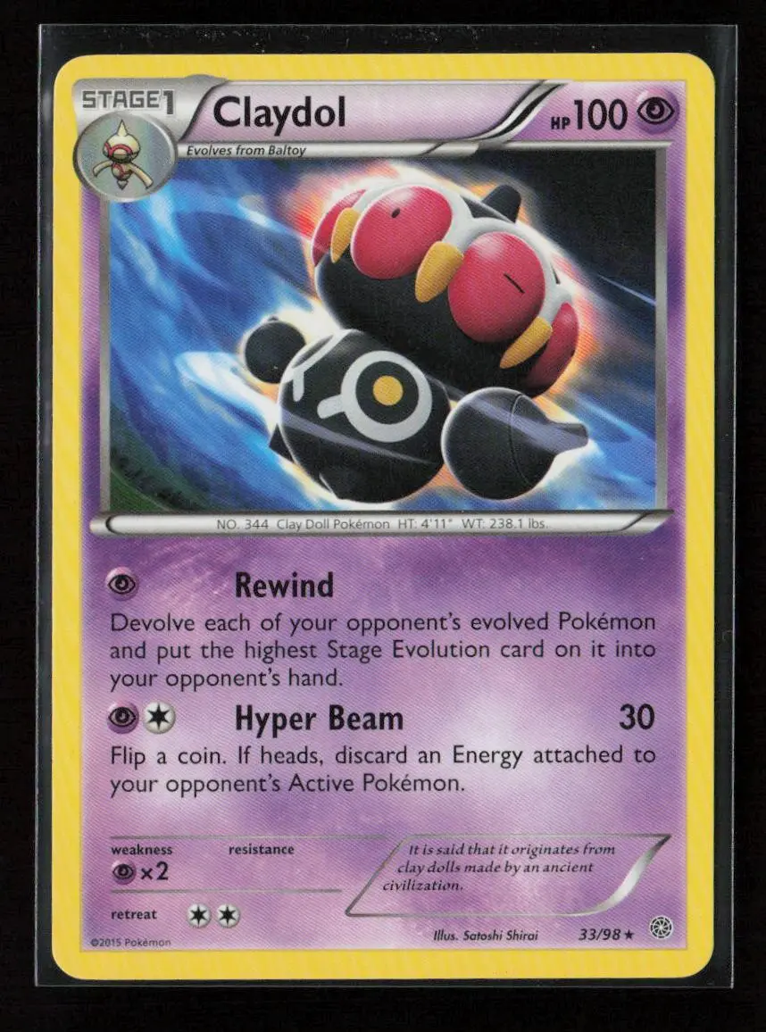 Claydol Rare Xy - Ancient Origins 33/98 Lp 1