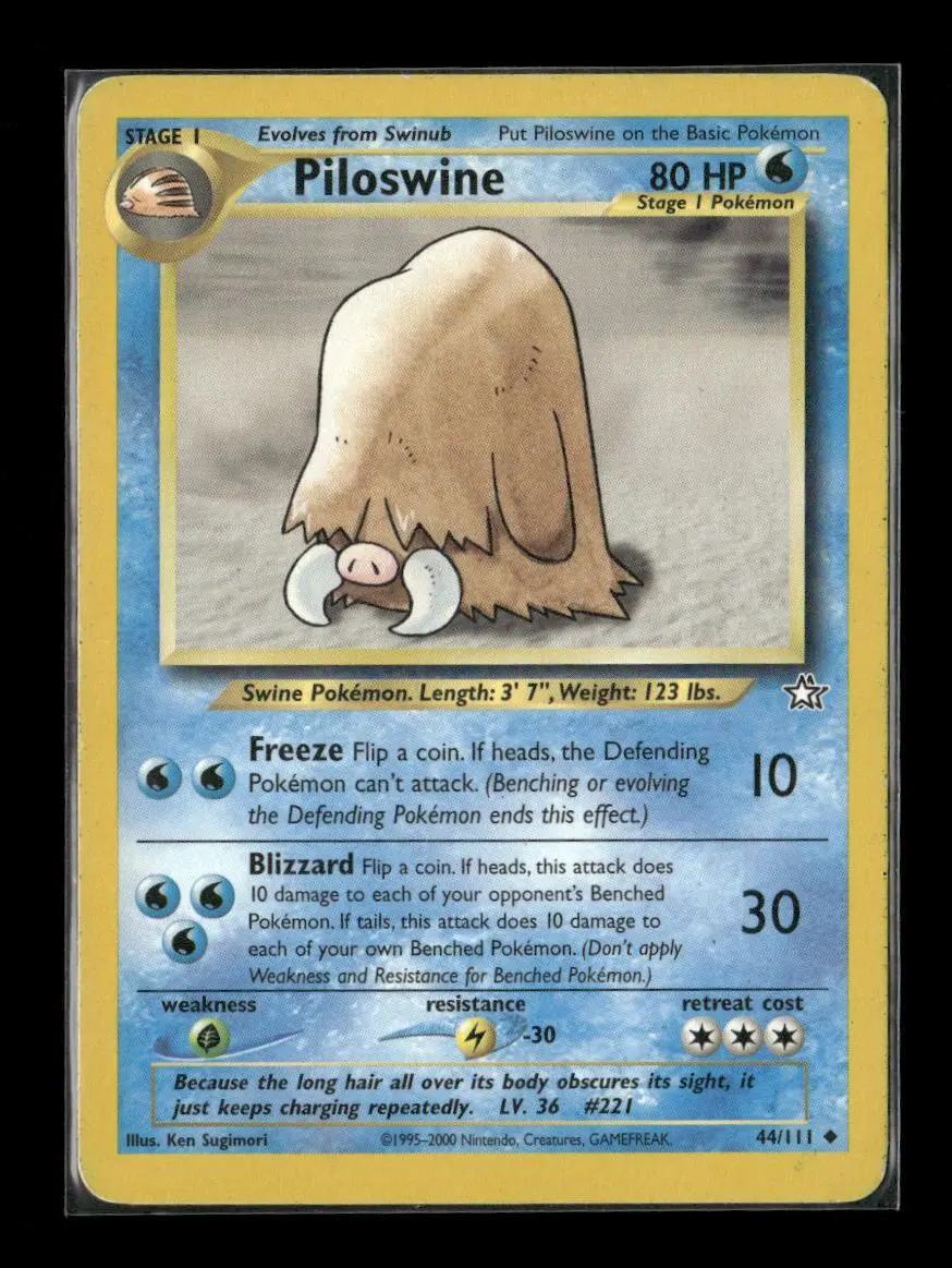 Piloswine Uncommon Neo Genesis 044/111 Lp 1