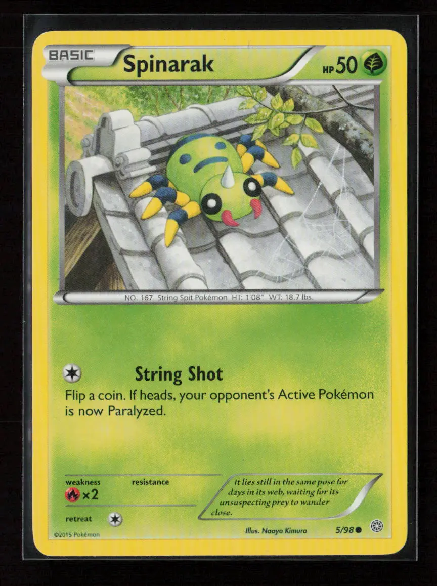 Spinarak Common Xy - Ancient Origins 5/98 Lp 1