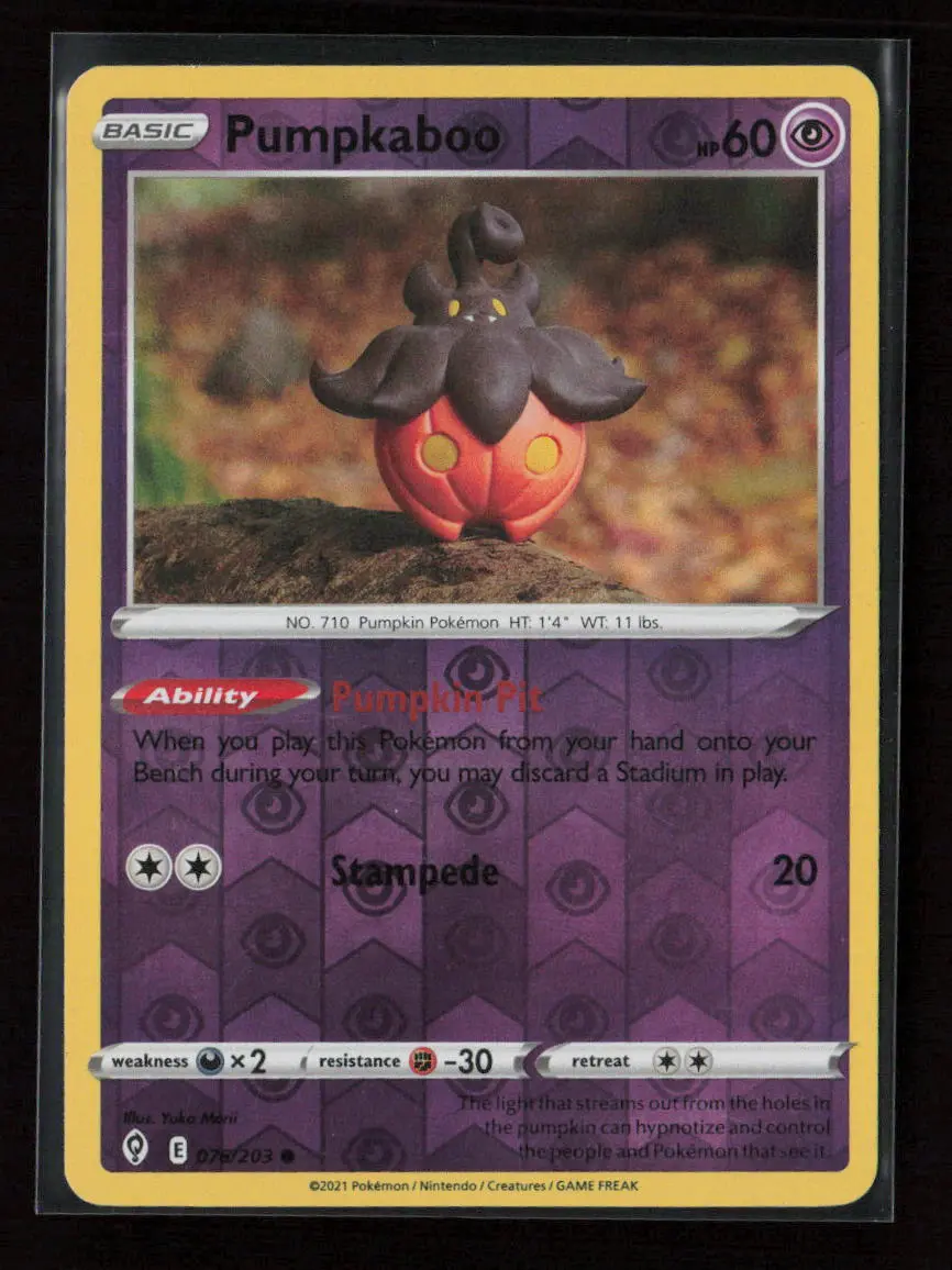 Pumpkaboo Common Swsh07: Evolving Skies 076/203 Nm 1