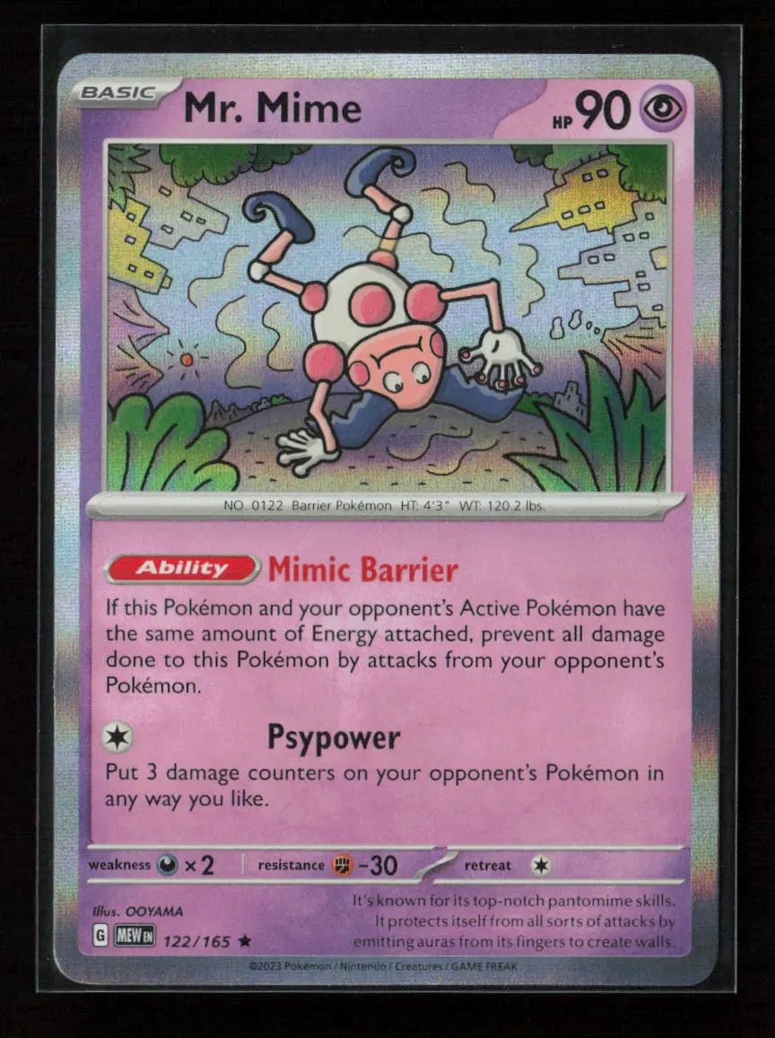 Mr. Mime - Rare Sv: Scarlet & Violet 151 122/165 Nm 1