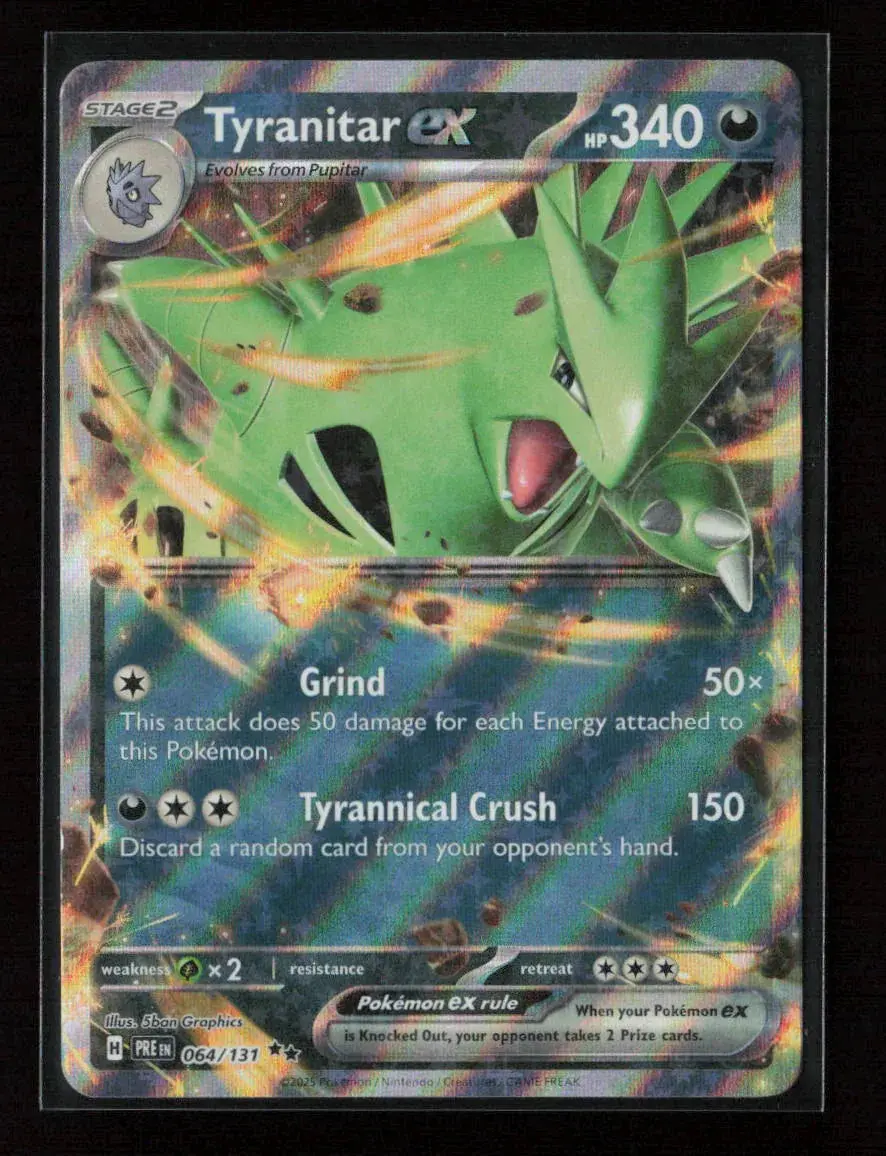 Tyranitar Ex Double Rare Sv: Prismatic Evolutions 064/131 Nm 1