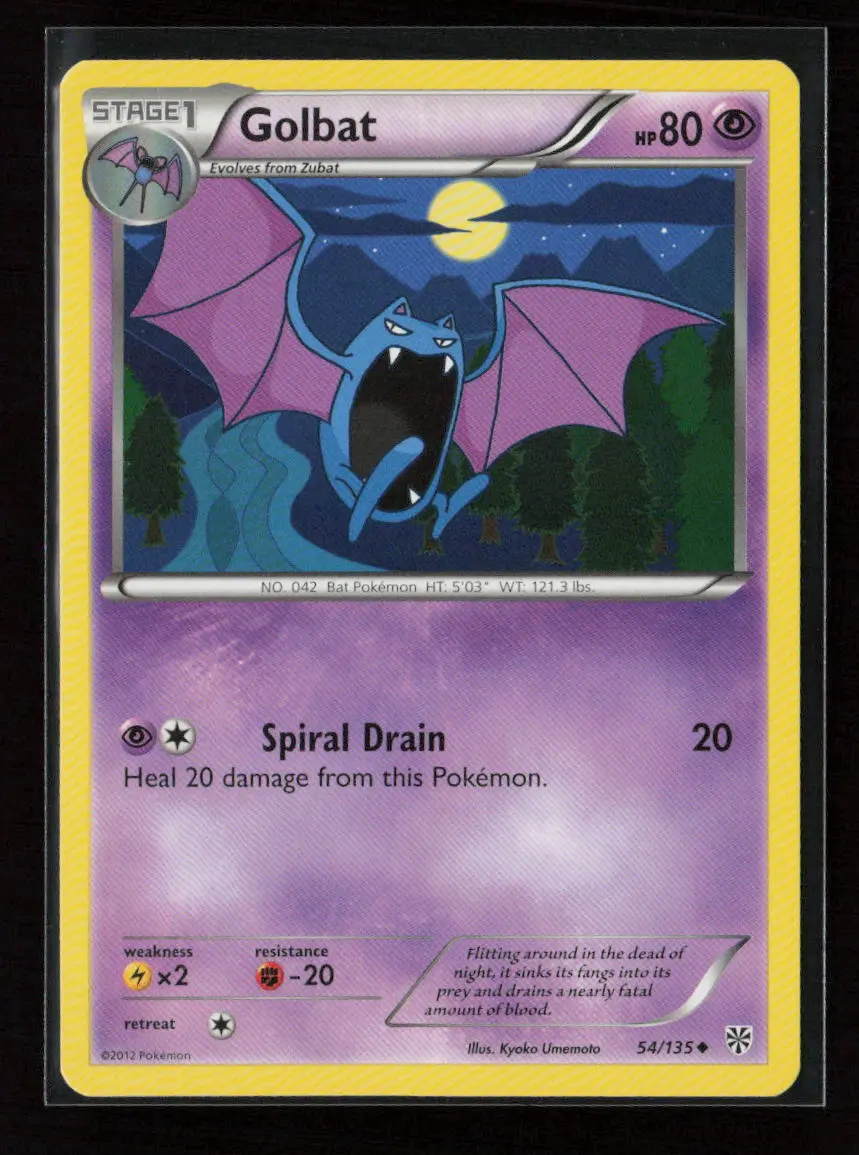 Golbat Uncommon Plasma Storm 54/135 Nm 1