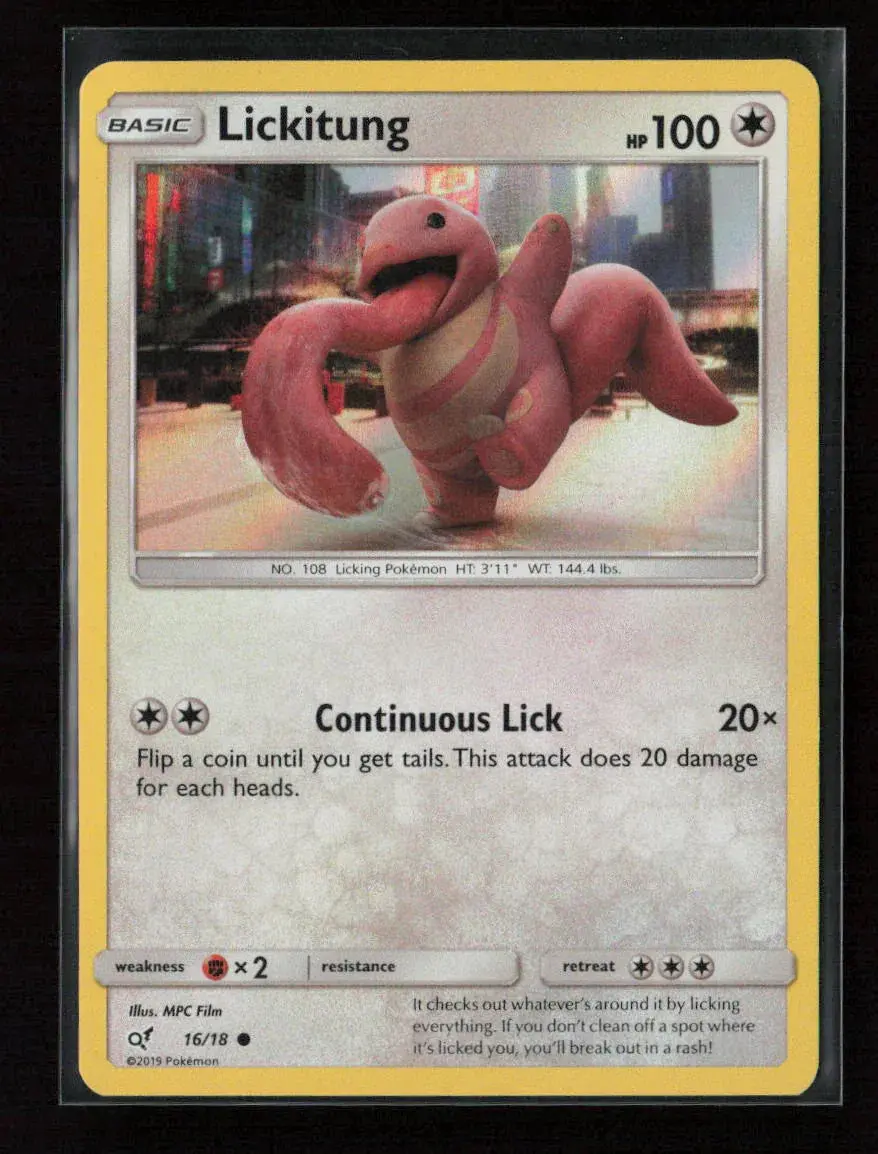 Lickitung (Holo Common) Common Detective Pikachu 16/18 Nm 1