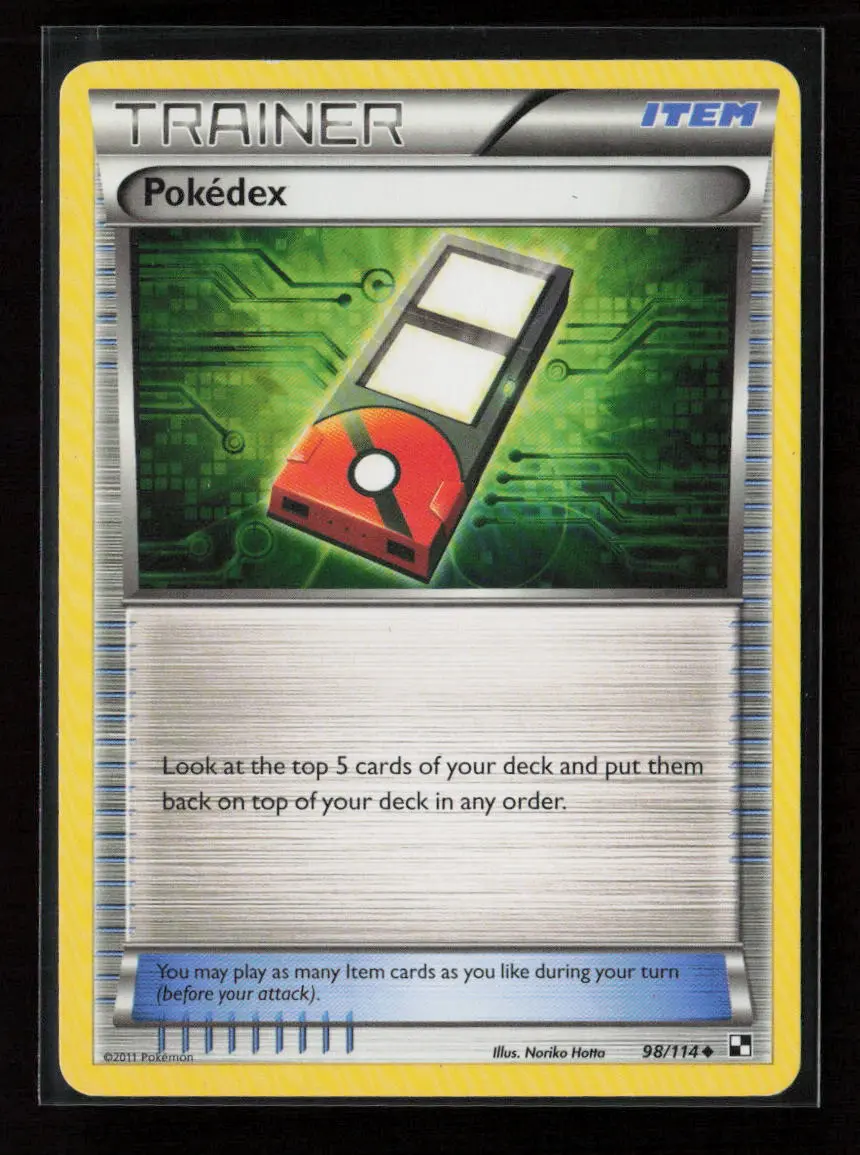 Pokedex Uncommon Black And White 98/114 Lp 1