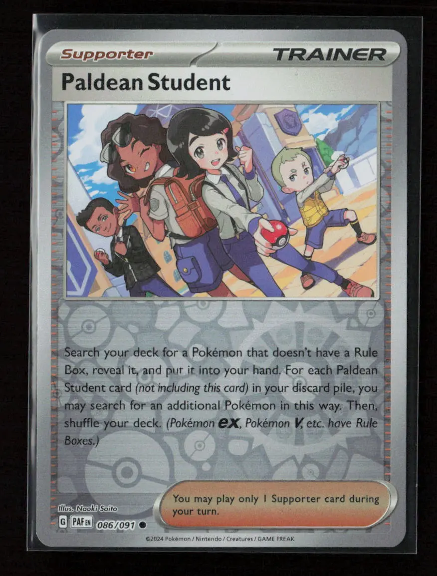 Paldean Student - Common Sv: Paldean Fates 086/091 Nm 1