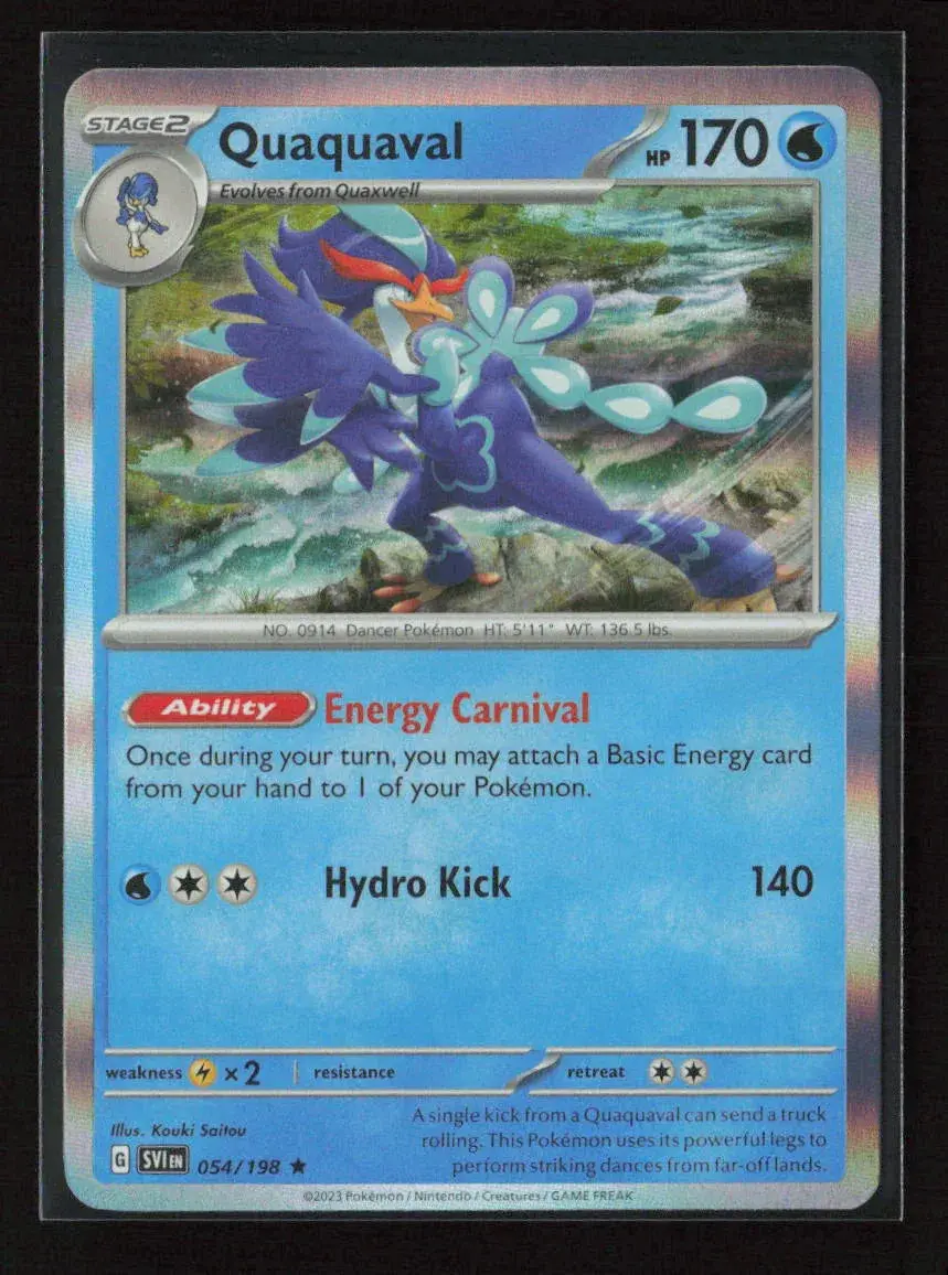 Quaquaval Rare Sv01: Scarlet & Violet Base Set 054/198 Nm 1