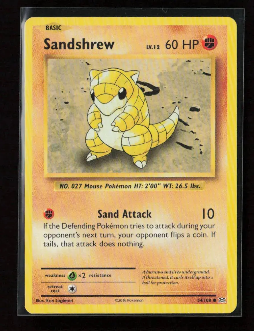 Sandshrew Common Xy - Evolutions 54/108 Nm 1