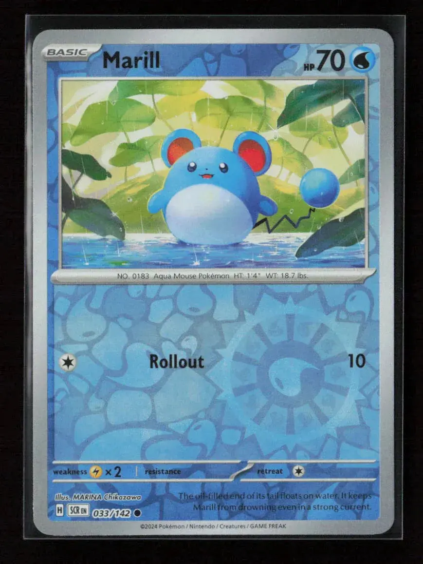Marill Common Sv07: Stellar Crown 033/142 Nm 1