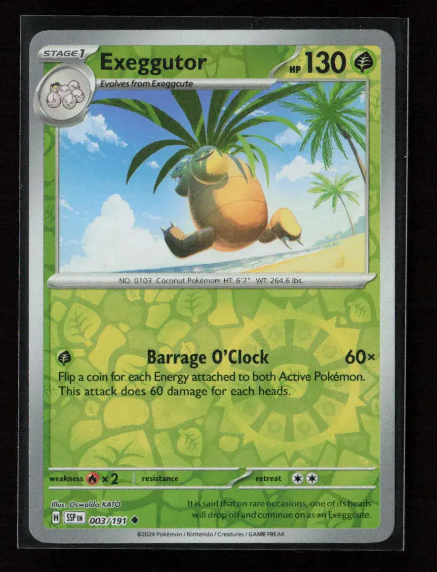 Exeggutor Uncommon Sv08: Surging Sparks 003/191 Nm 1