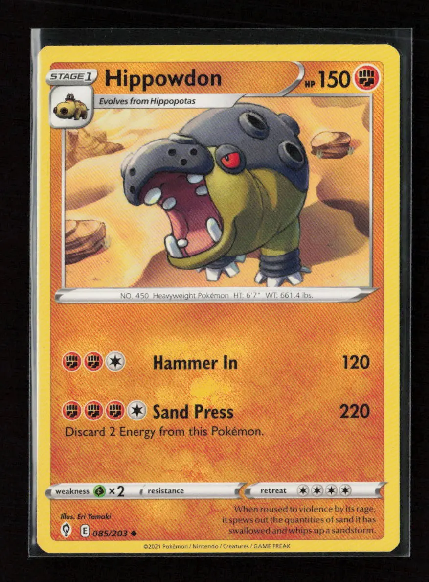 Hippowdon Uncommon Swsh07: Evolving Skies 085/203 Lp 1