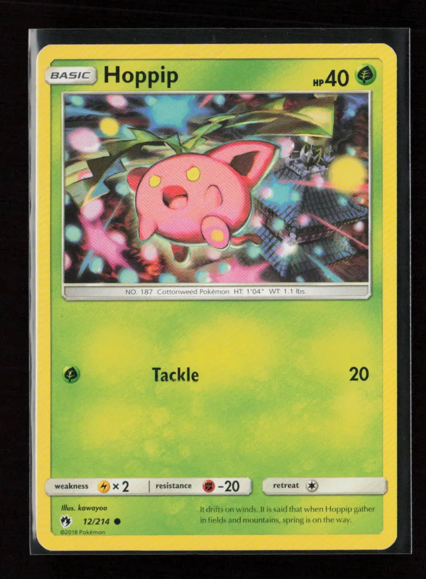 Hoppip (12) Common Sm - Lost Thunder 12/214 Lp 1