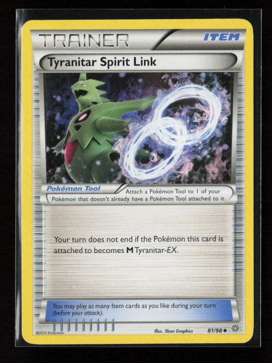 Tyranitar Spirit Link Uncommon Xy - Ancient Origins 81/98 Nm 1
