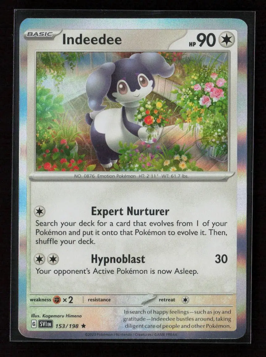 Indeedee Rare Sv01: Scarlet & Violet Base Set 153/198 Nm 1
