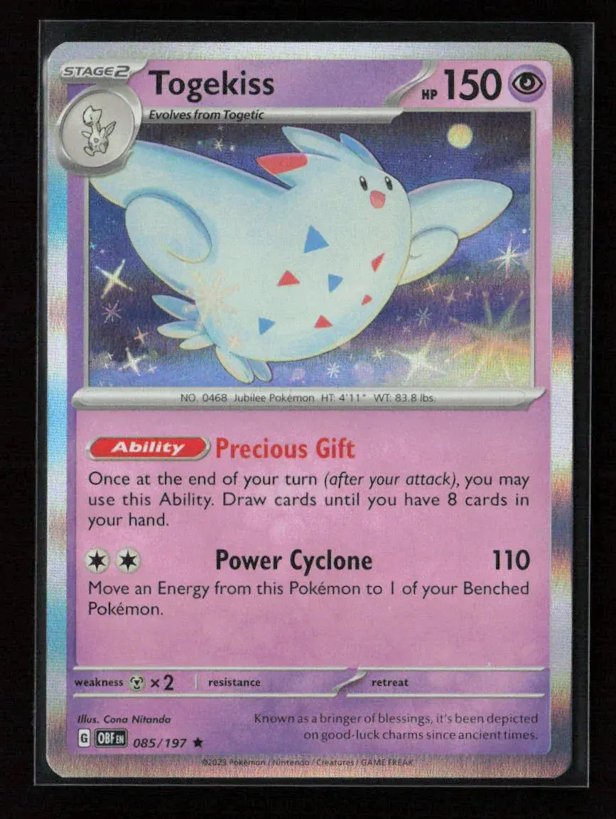 Togekiss Rare Sv03: Obsidian Flames 085/197 Nm 1
