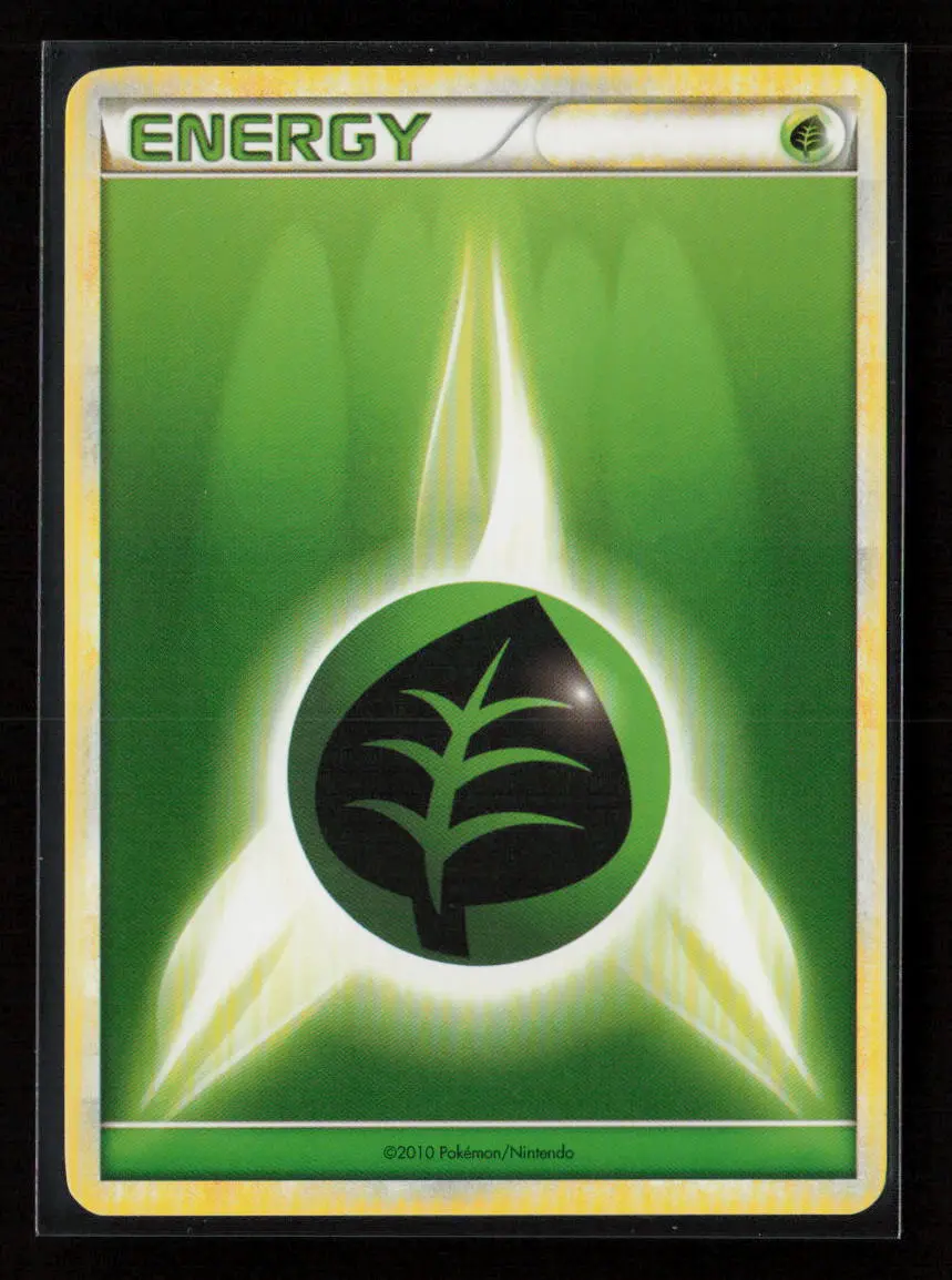 Grass Energy (2010 Unnumbered Hgss Style Non-Holo) Common League & Championship Cards Lp 1