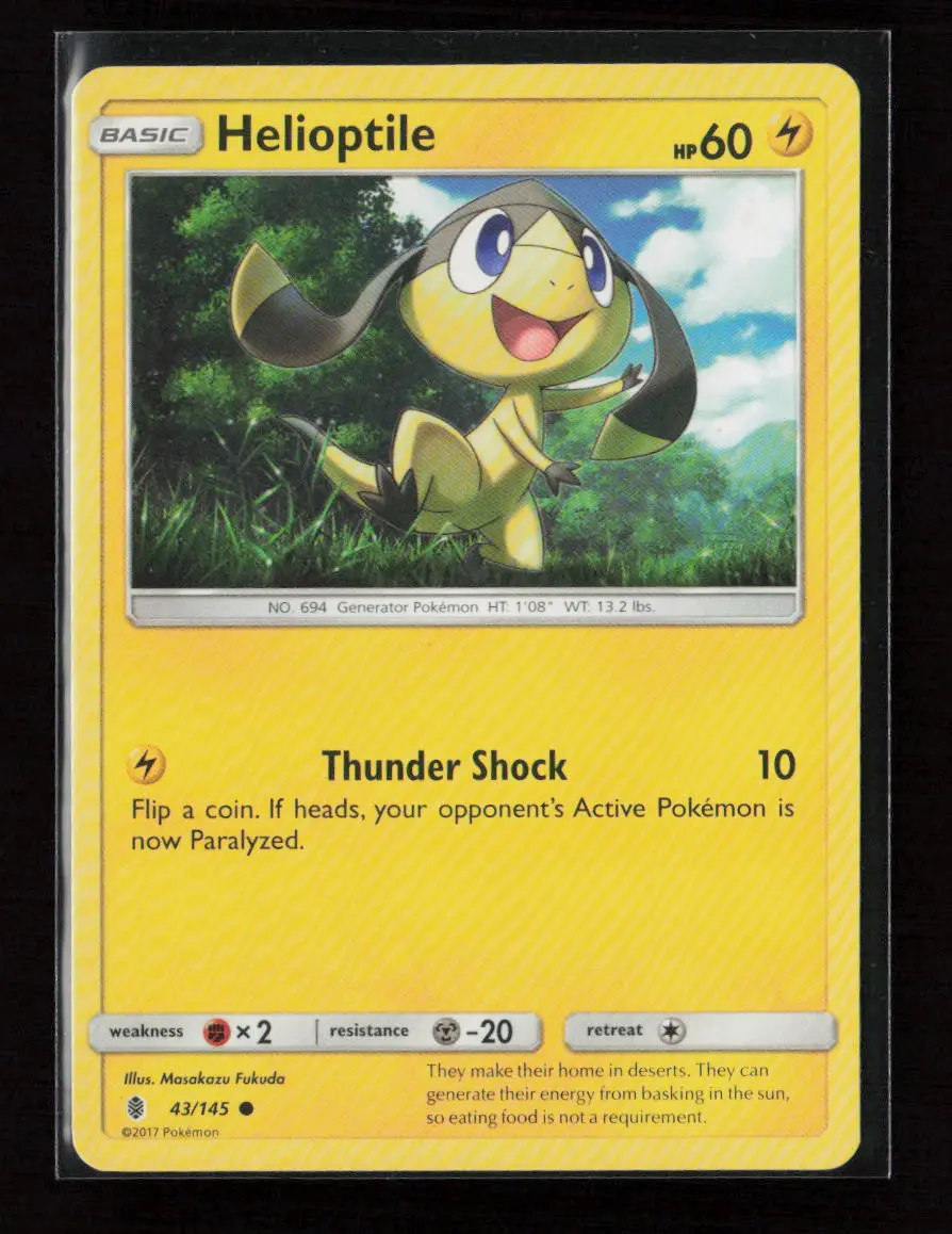 Helioptile Common Sm - Guardians Rising 43/145 Mp 1