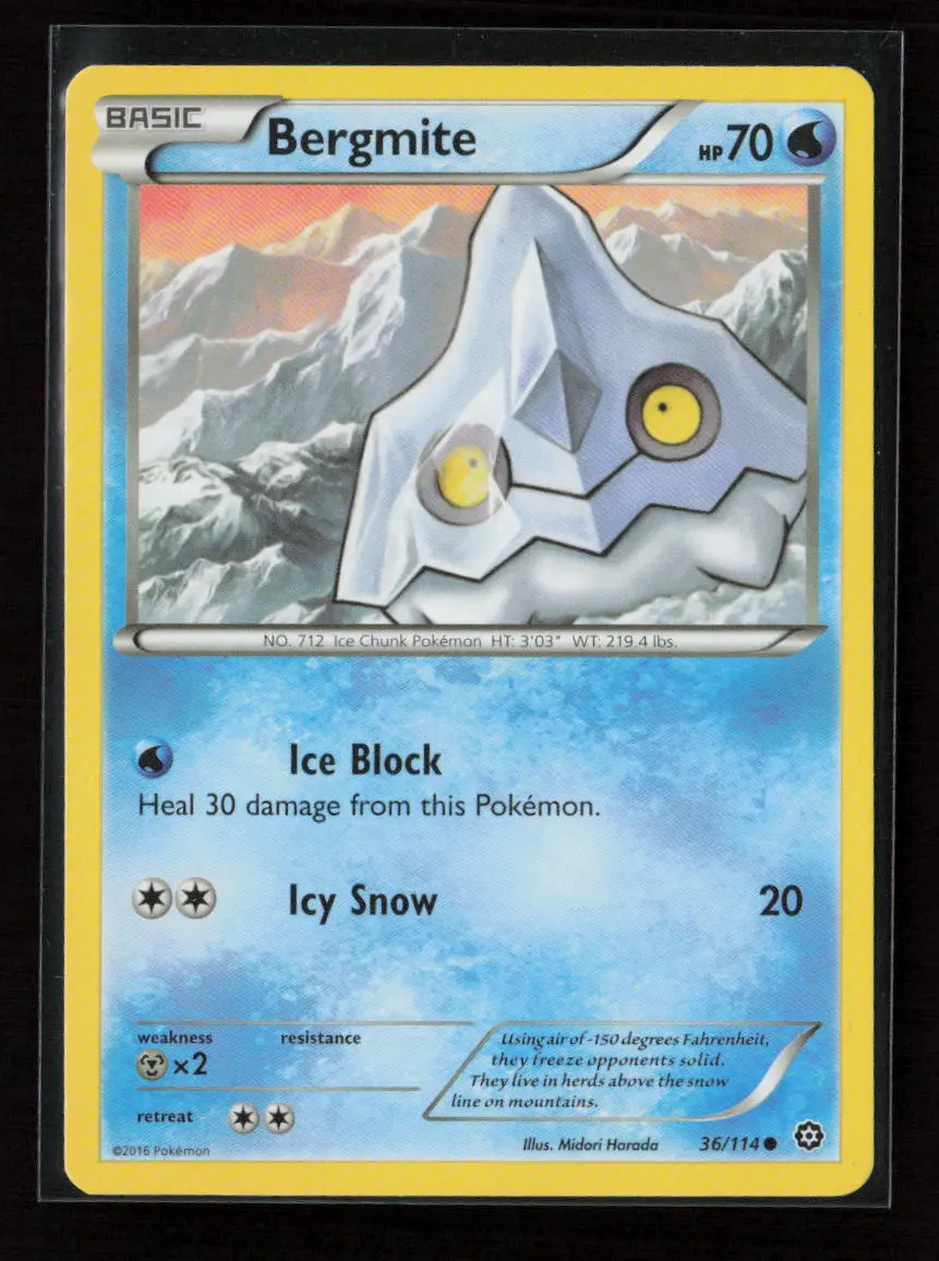 Bergmite Common Xy - Steam Siege 36/114 Lp 1