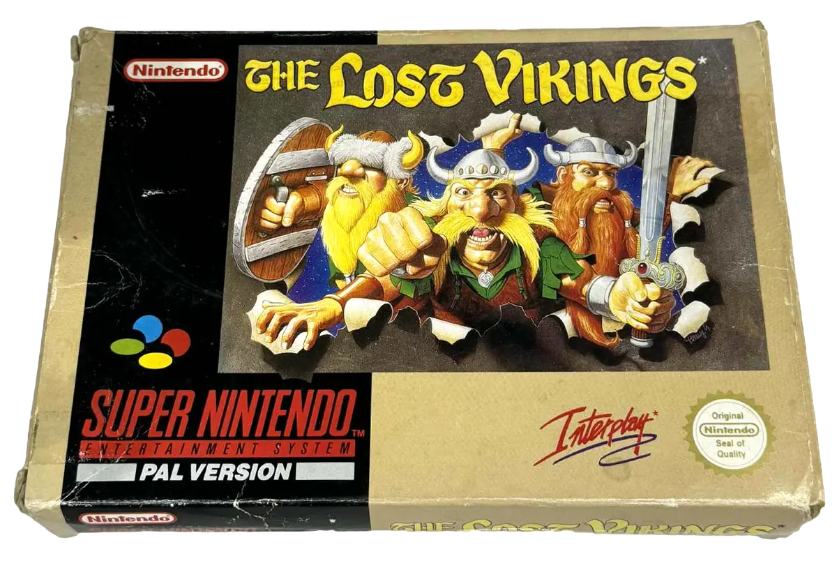 The Lost Vikings Super Nintendo Snes Boxed *Complete* Pal (Preowned) 2