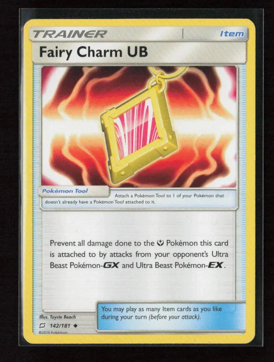 Fairy Charm Ub Uncommon Sm - Team Up 142/181 Lp 1