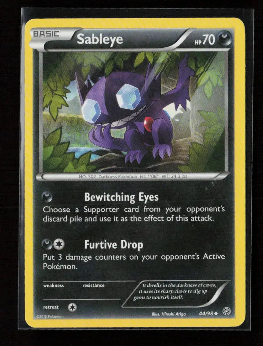 Sableye Uncommon Xy - Ancient Origins 44/98 Lp 1
