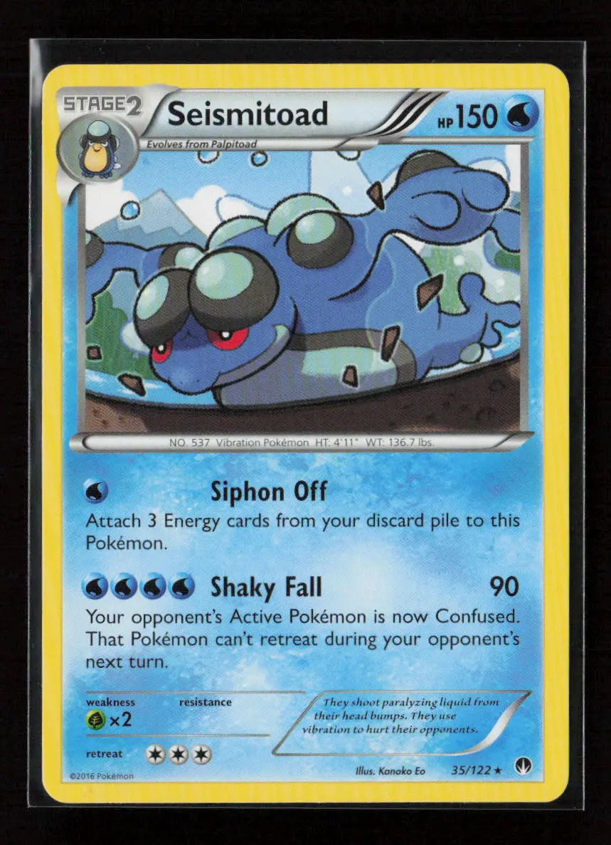 Seismitoad Rare Xy - Breakpoint 35/122 Lp 1