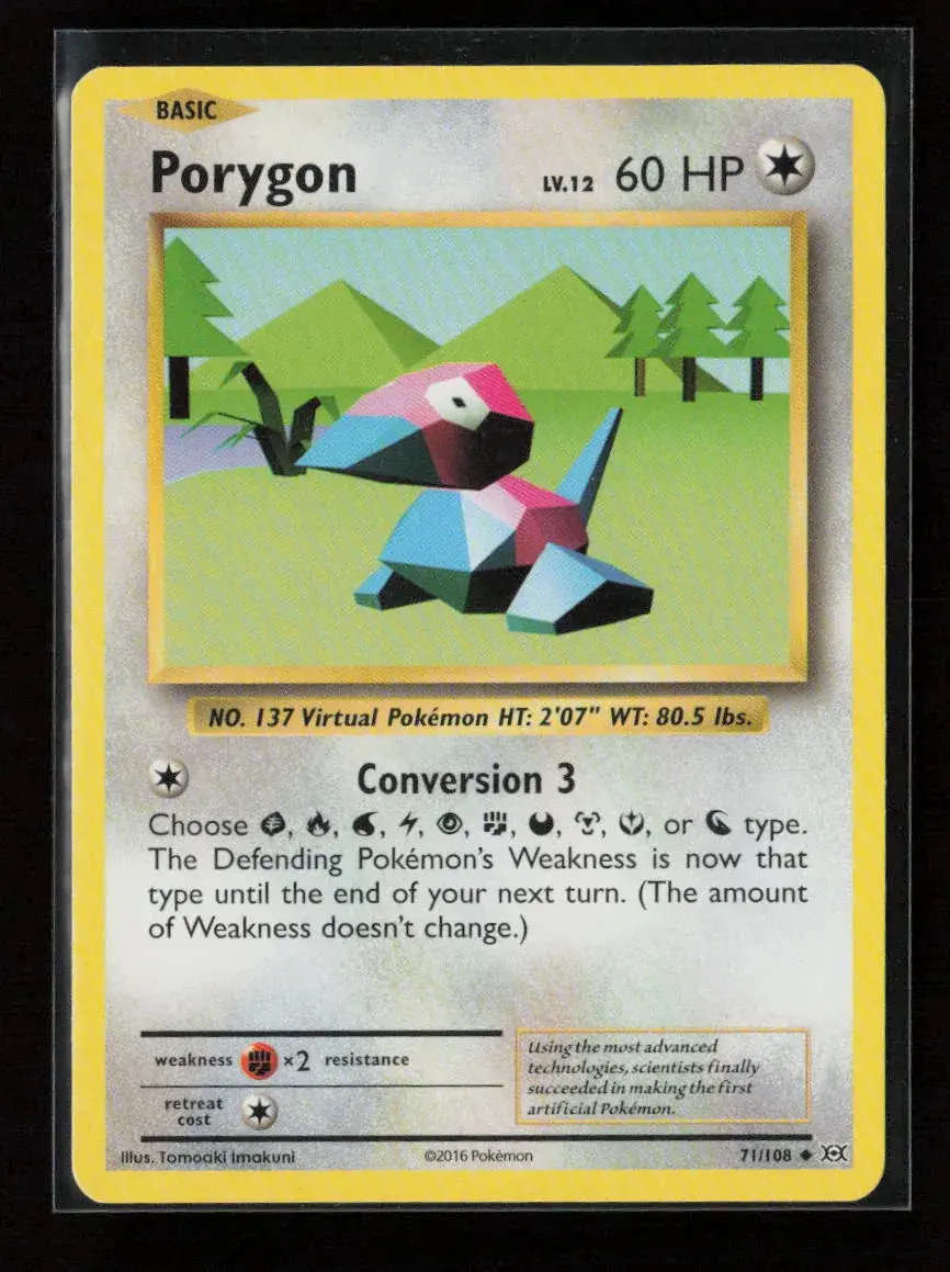 Porygon Uncommon Xy - Evolutions 71/108 Nm 1