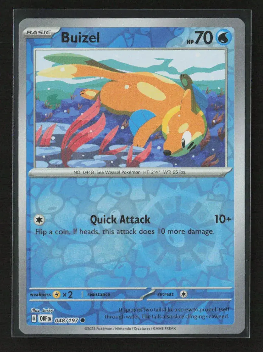 Buizel Common Sv03: Obsidian Flames 048/197 Nm 1