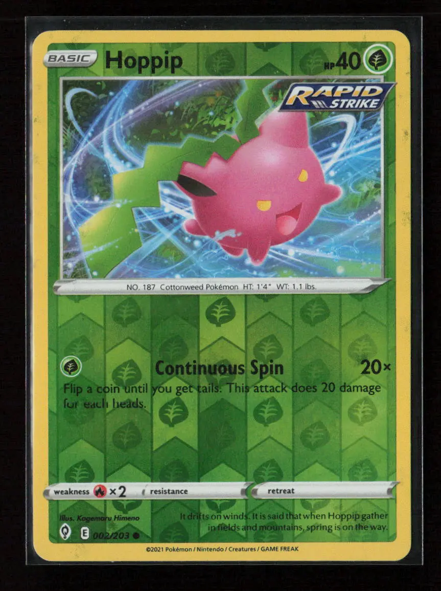 Hoppip Common Swsh07: Evolving Skies 002/203 Lp 1