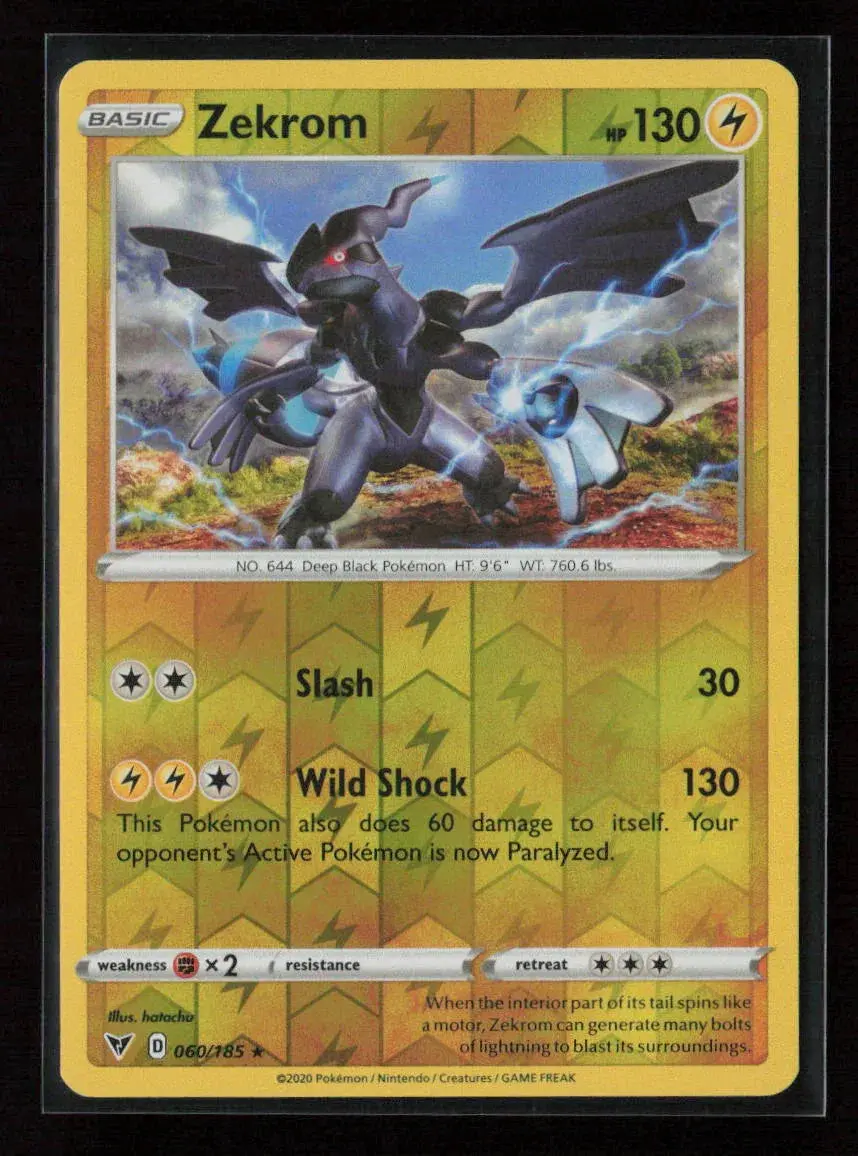 Zekrom Holo Rare Swsh04: Vivid Voltage 060/185 Nm 1