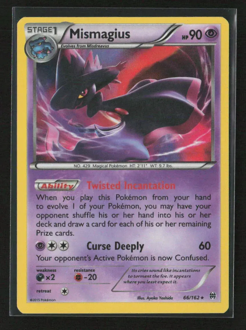 Mismagius Holo Rare Xy - Breakthrough 66/162 Lp 1