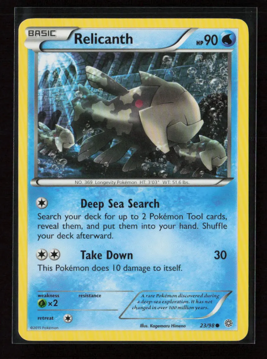 Relicanth Common Xy - Ancient Origins 23/98 Lp 1