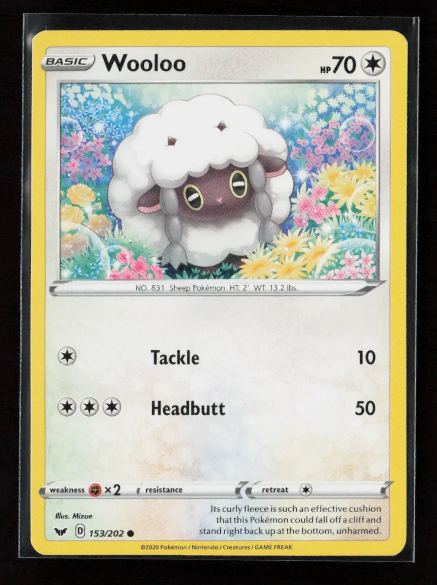 Wooloo (153) Common Swsh01: Sword & Shield Base Set 153/202 Lp 1