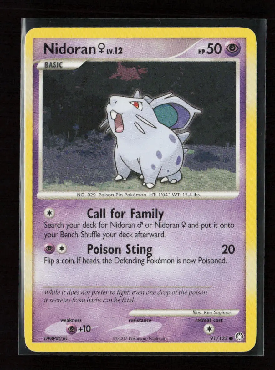 Nidoran F Common Mysterious Treasures 91/123 Lp 1