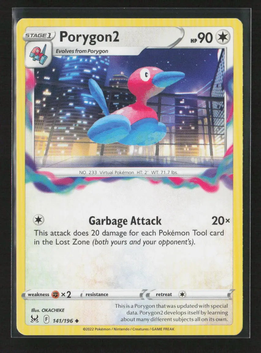 Porygon2 Uncommon Swsh11: Lost Origin 141/196 Nm 1