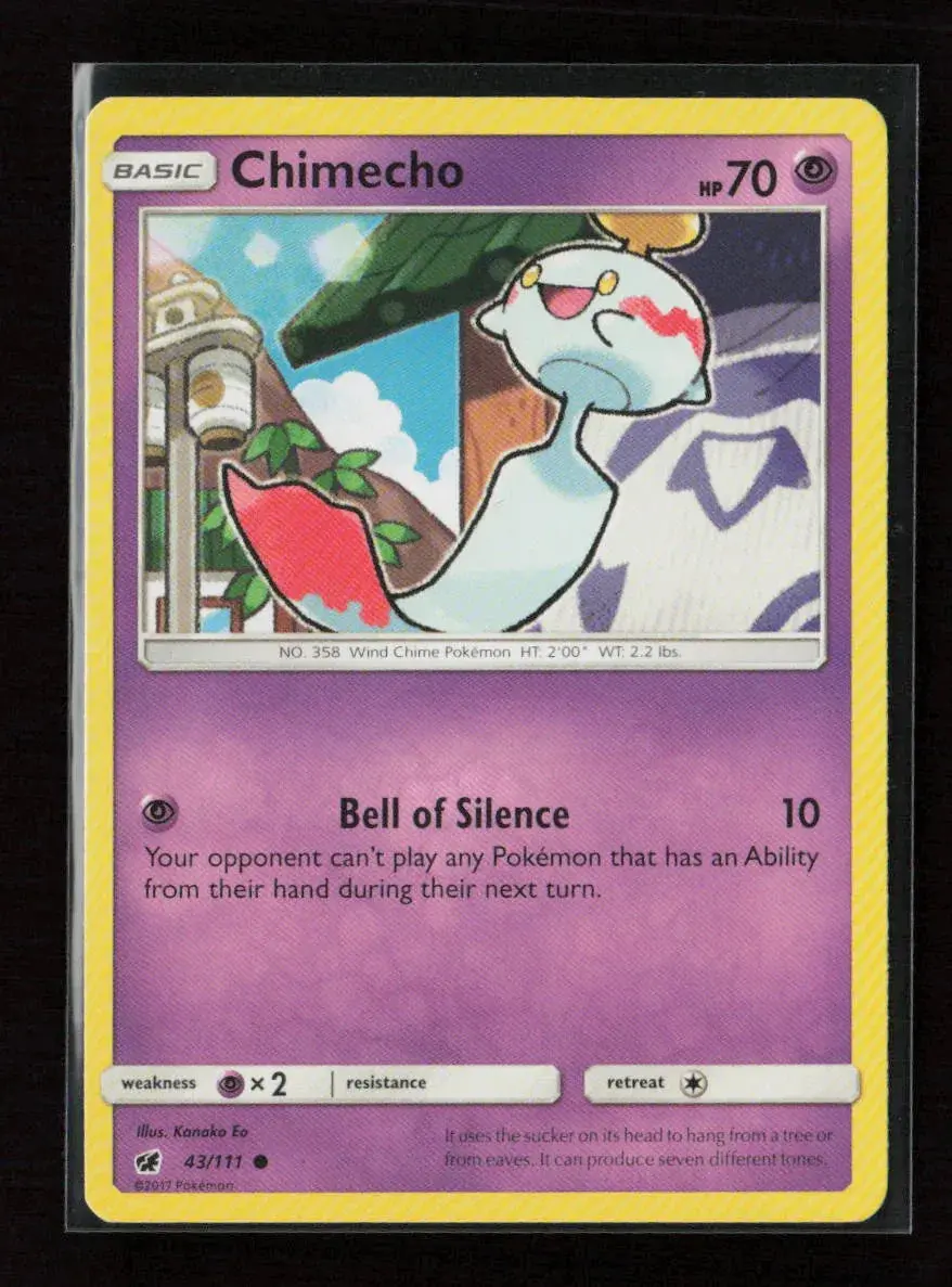 Chimecho Common Sm - Crimson Invasion 43/111 Lp 1