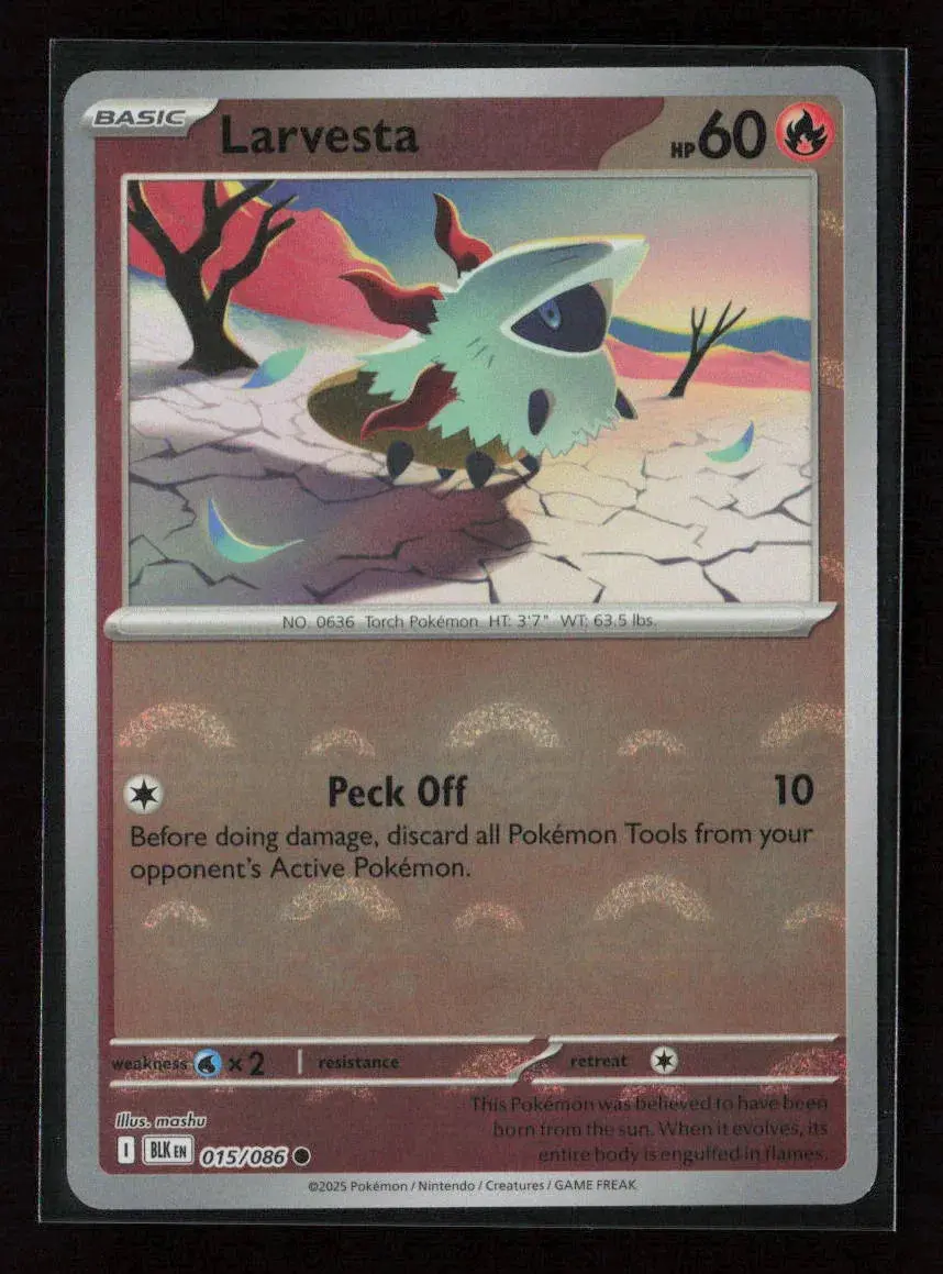 Larvesta Common Sv: Black Bolt 015/086 Nm 1