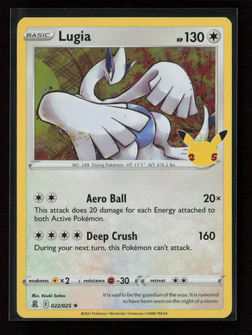 Lugia Holo Rare Celebrations 022/025 Nm 1